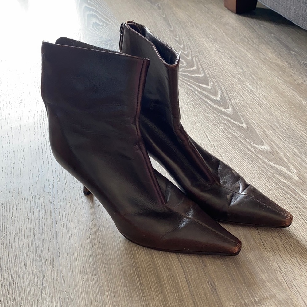 Jimmy Choo 36 Leather Ankle boots with zipper